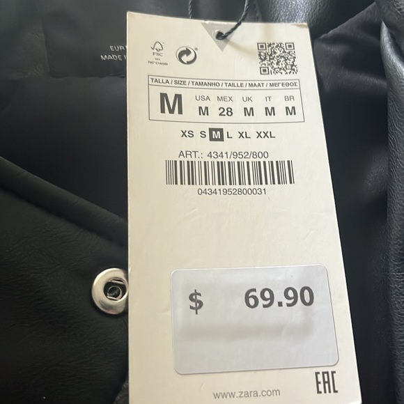 Black Leather Jacket - Picture 2 of 2